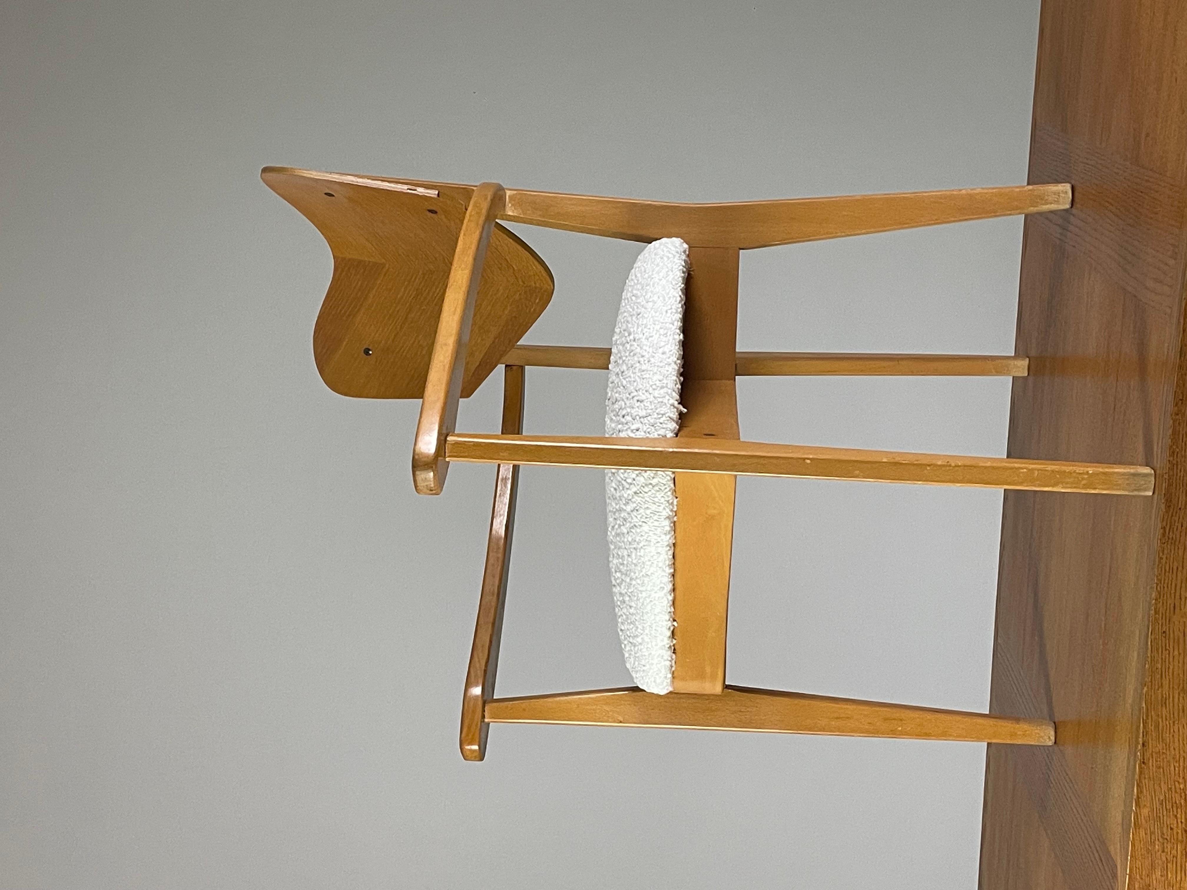 Mid-20th Century Heart model armchair by René-Jean Caillette, France 1950 For Sale