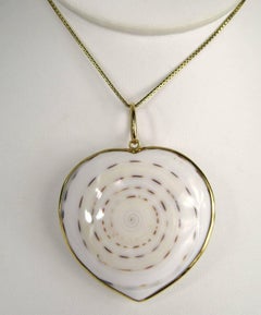 Heart Necklace 18k Gold uno a erre One of Kind Shell
