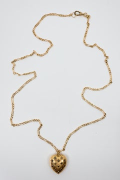 Heart Necklace Black Diamond Fiagro Chain Gold Plated J Dauphin