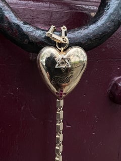 Heart Necklace Ruby Cross Star of David Truth