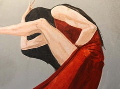 "Hearts On Fire" par Louis Shields, peinture originale sur toile en techniques mixtes