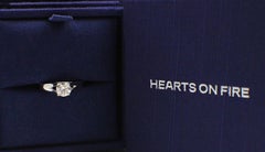 Heart on Fire Round Brilliant Diamond 0.593 TCW G VS2 Solitaire Engagement Ring