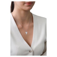 Heart Pave Diamond Pendant 0.45 cts.