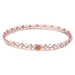 Heart Pearl Crown in Rose Gold