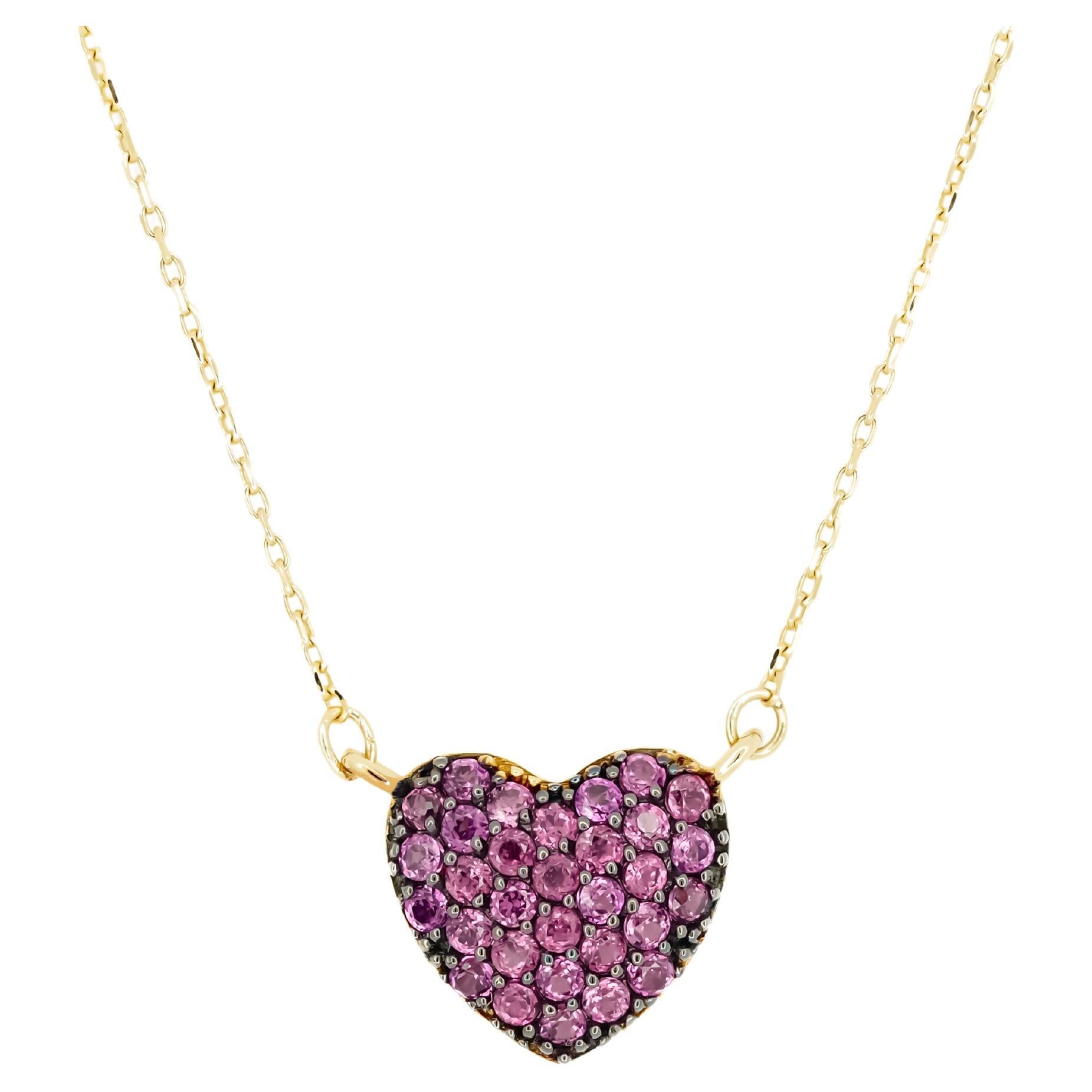 Heart Pendant necklace in 14k gold 
