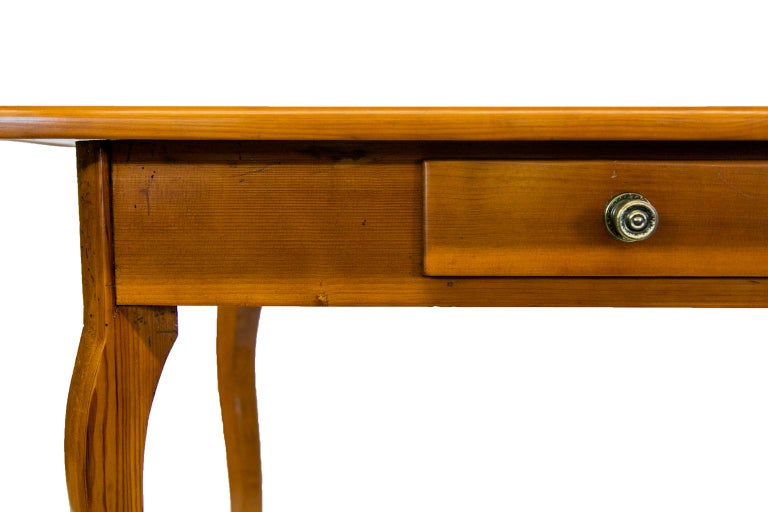 Heart Pine One Drawer Table For Sale at 1stDibs
