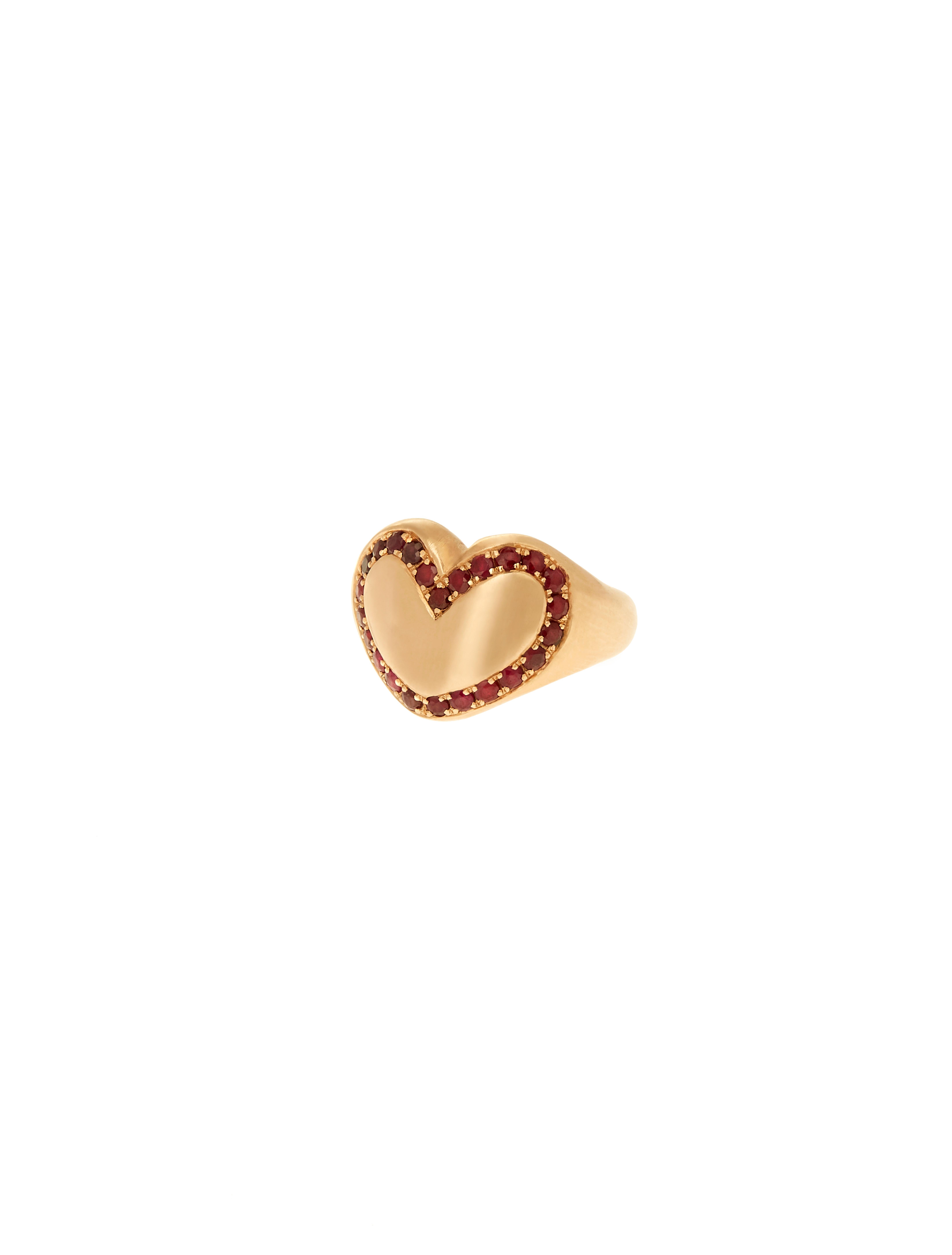 Heart diamond ring designed by Christina Alexiou. 
The heart diamond ring is crafted with 18k yellow gold and made in Greece. It has 0.38ct diamonds. This piece features the element of the heart redefined in a contemporary everyday cocktail ring
