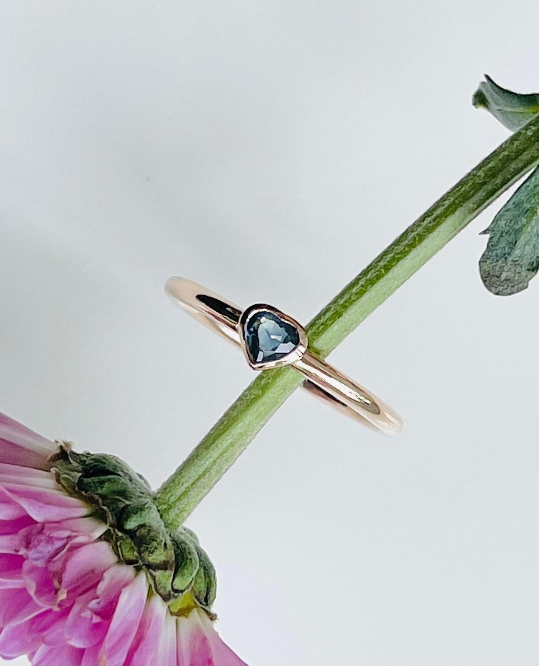 Pretty solitaire ring with a blue heart sapphire in the center and solid 18KT yellow gold.  

Company policy every item has to have a certificate of authenticity before it leaves our jewelry store.


ABOUT US
We are a family-owned business. Our