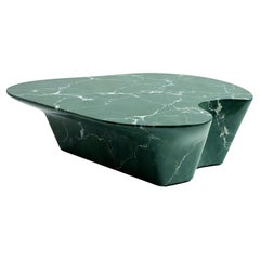 "Heart” Sculptural Green Marble Coffee Table – Love-Inspired by Artisanal