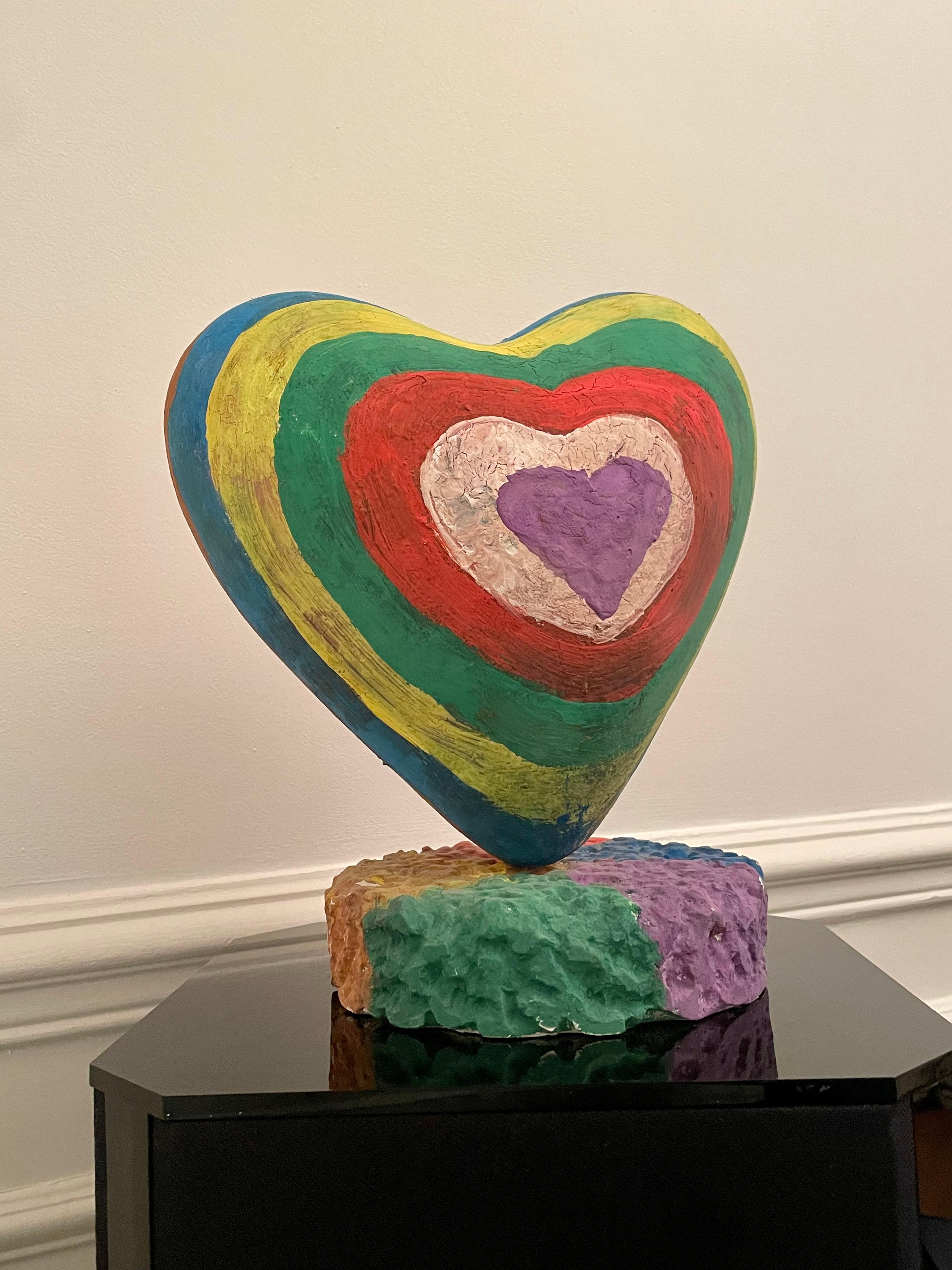 XXIe siècle et contemporain Sculpture de cœur dans le style de Jim Dine en vente