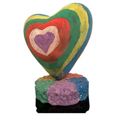 Herzskulptur im Stil von Jim Dine