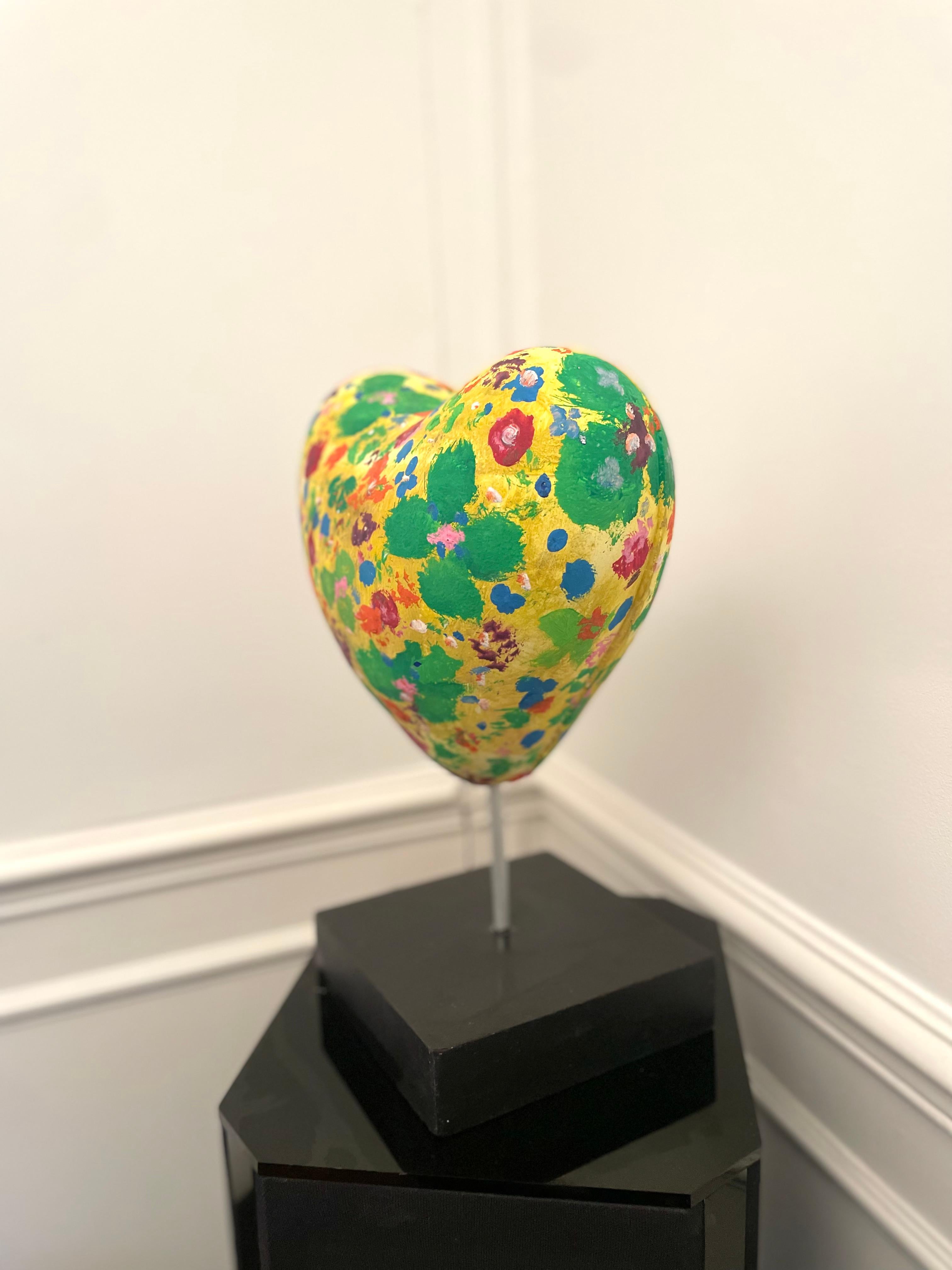 XXIe siècle et contemporain Sculpture de cœur dans le style de Jim Dine en vente