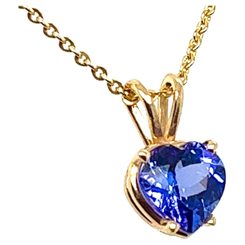 Natural Heart-Shaped 1.65 ct Ruby Rabbit Ear Bale Pendant in 14K Yellow ...