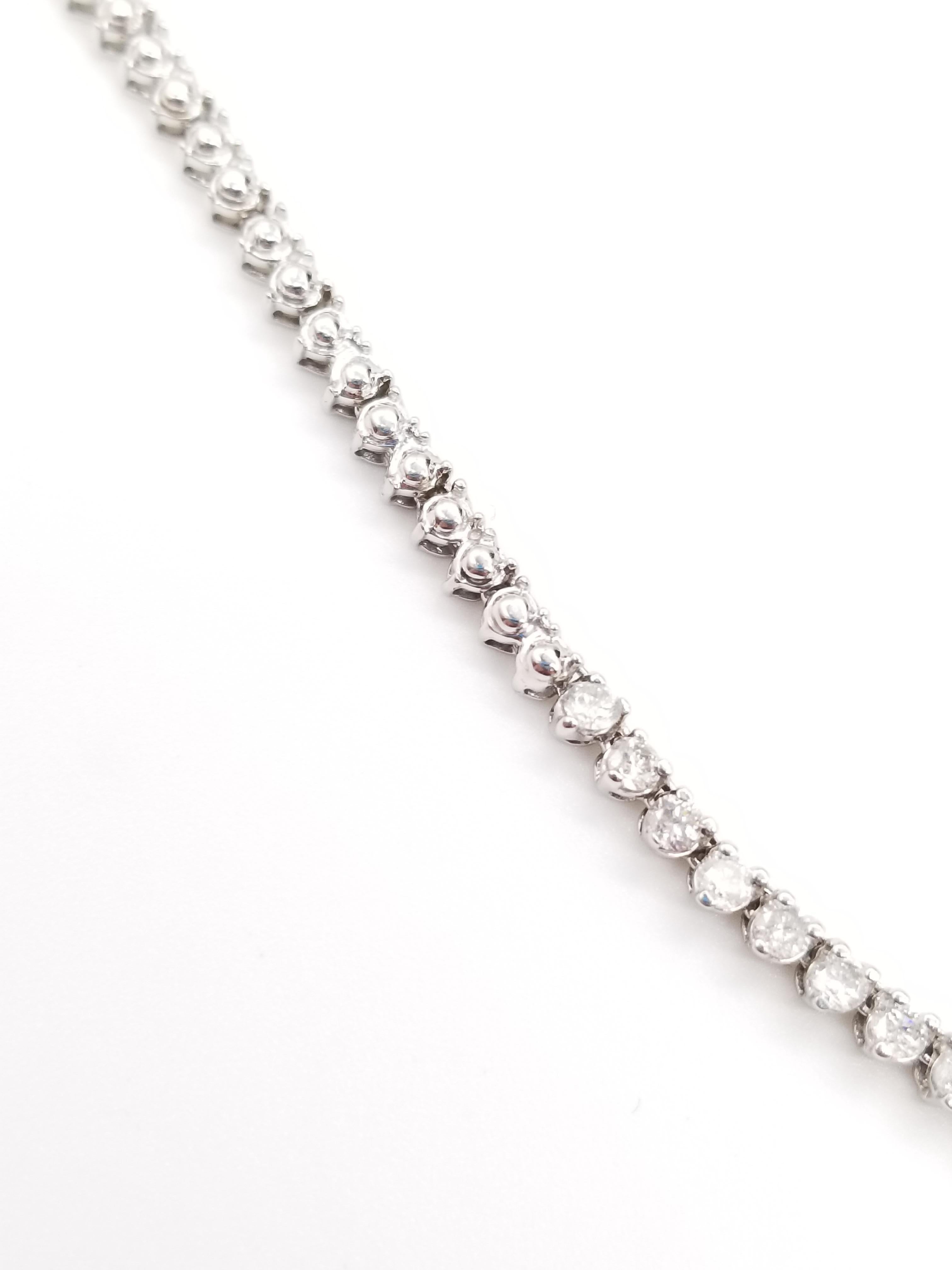 Women's Heart Shape Amethyst Diamond Necklace 14 Karat White Gold