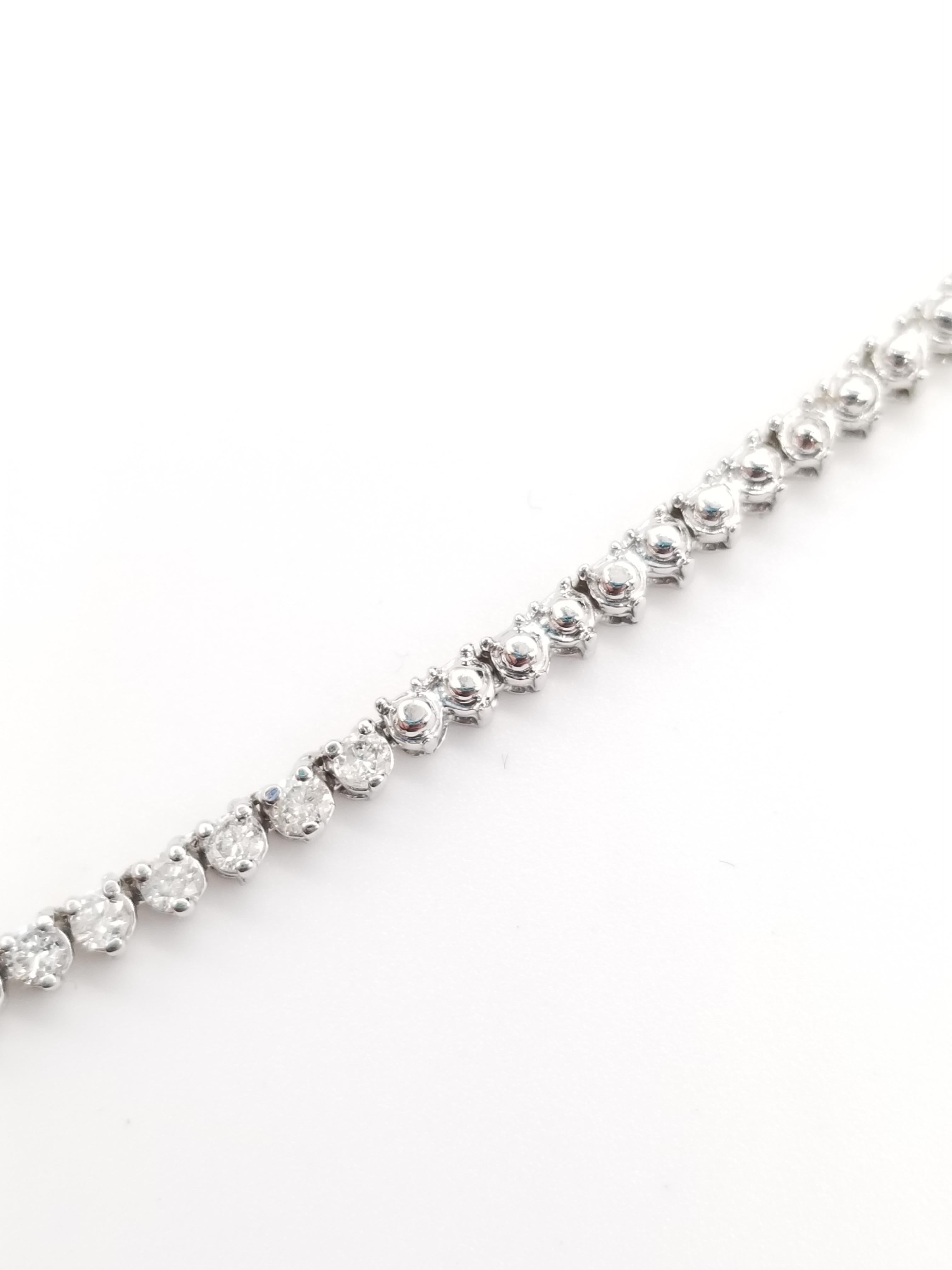 Heart Shape Amethyst Diamond Necklace 14 Karat White Gold 1