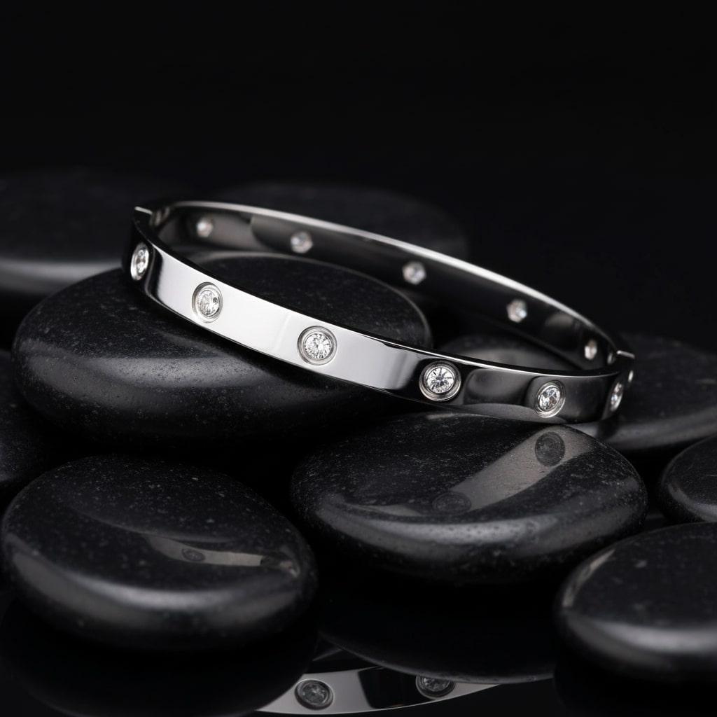 Moderne Boucles d'oreilles en or jaune 14K (ou 18k sur demande) avec diamant en forme de coeur en vente