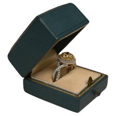 Anello con diamante a forma di cuore (circa 0,90 carati) con doppio anello a spirale, oro bianco 18 carati