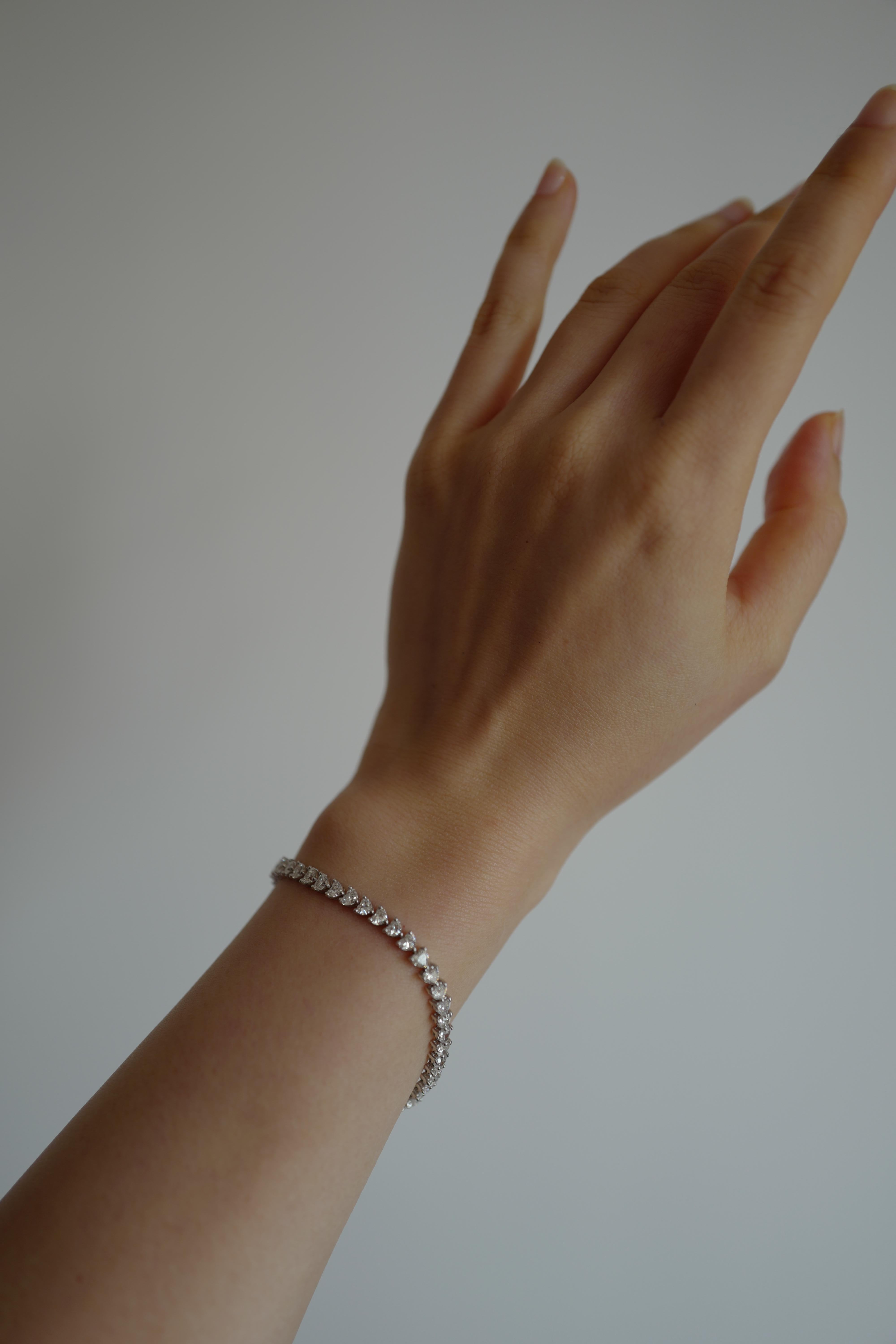 white 18k gold diamond bracelet quotes