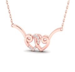 Heart Shape Moissanite Pendant In 925 Sterling Silver Unique Necklace Gift.