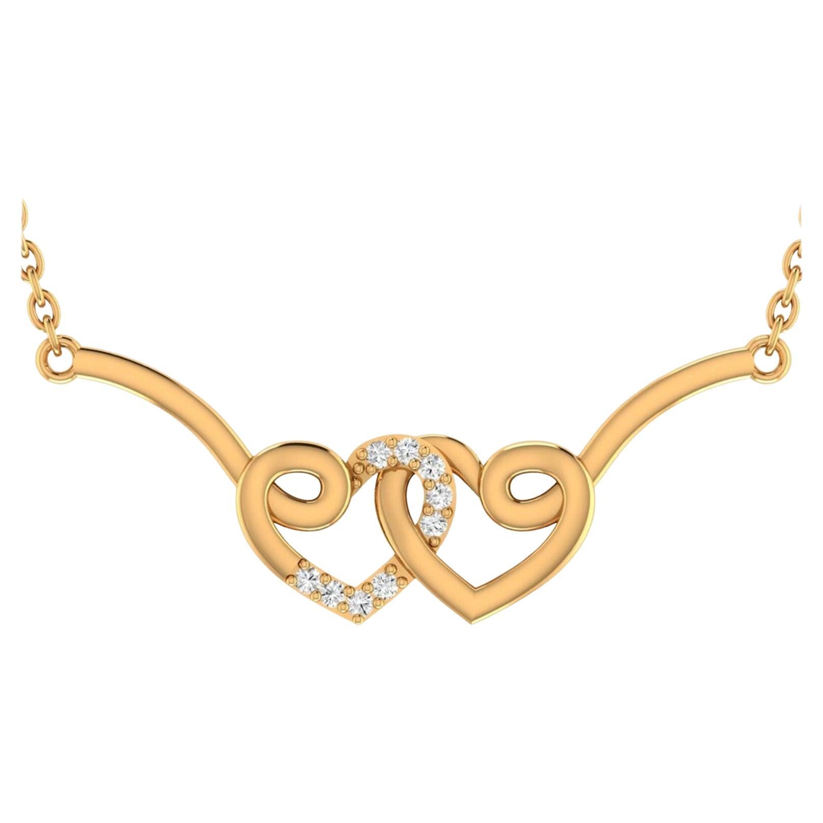 Heart Shape Moissanite Pendant In 925 Sterling Silver Unique Necklace Gift. im Angebot