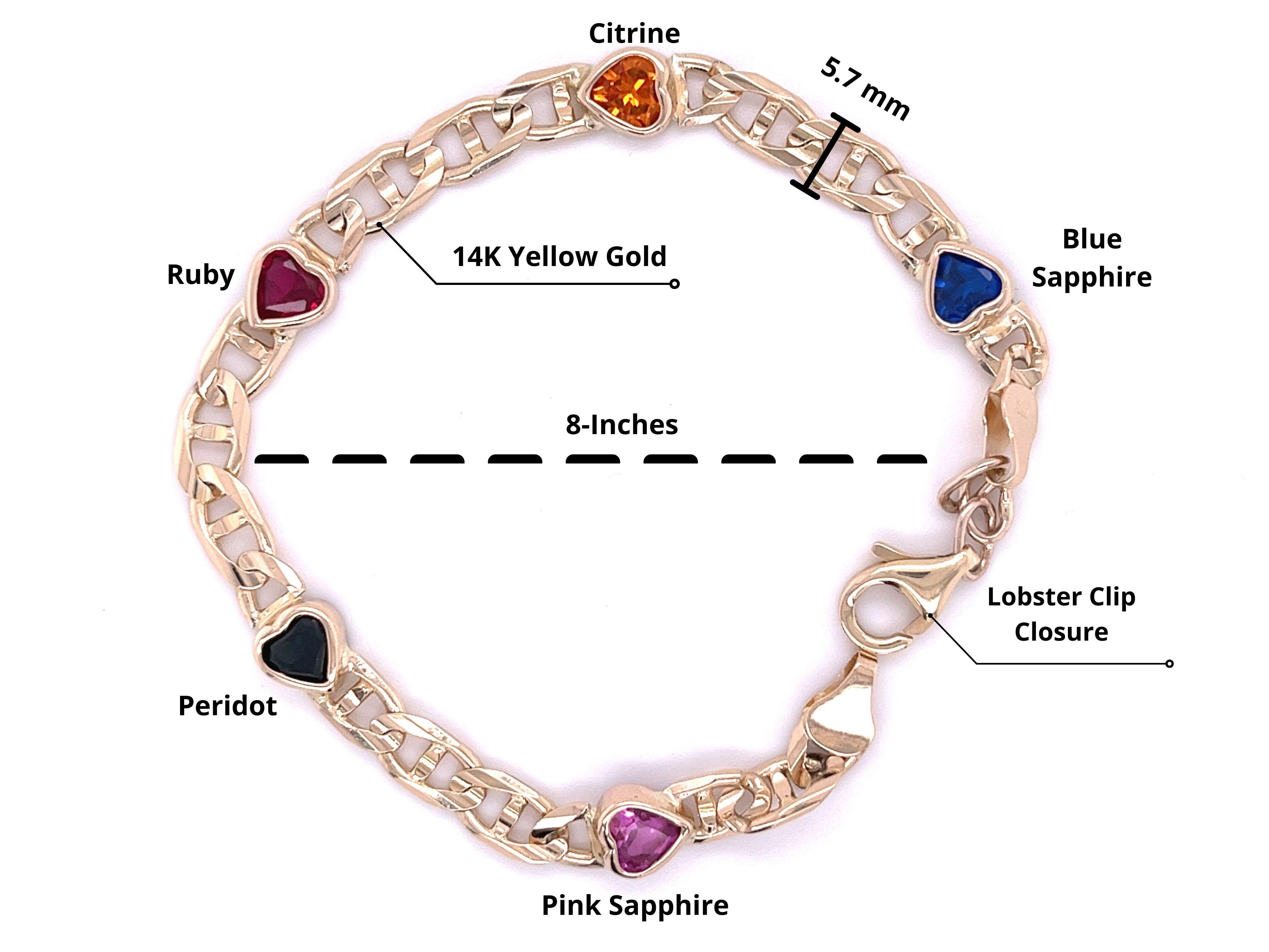 citrine gold bracelet