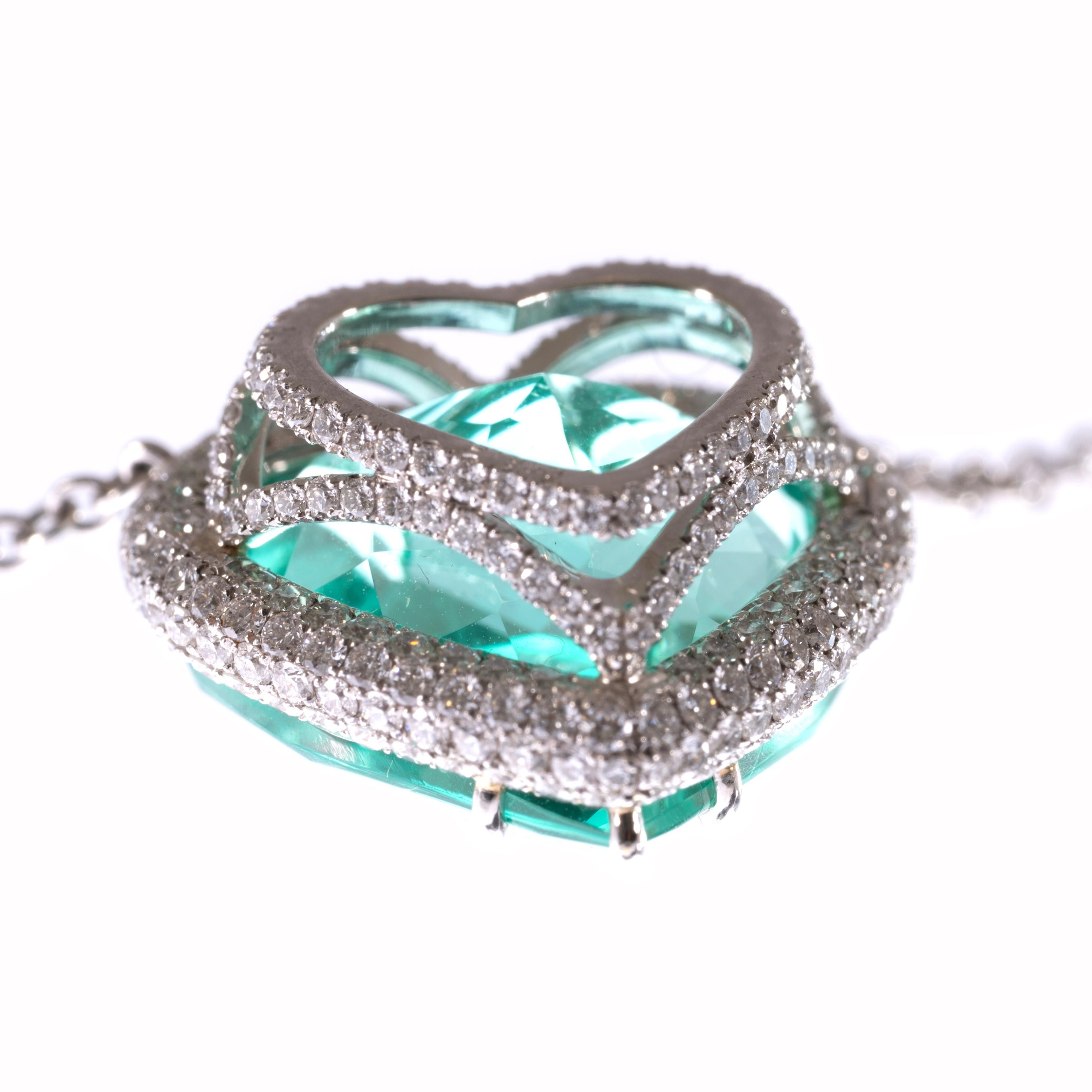 Women's or Men's Heart Shaped 10.26ct 