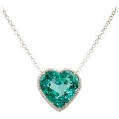 Heart Shaped 10.26ct "No Oil" Muzo origin AGL/Gubelin Platinum