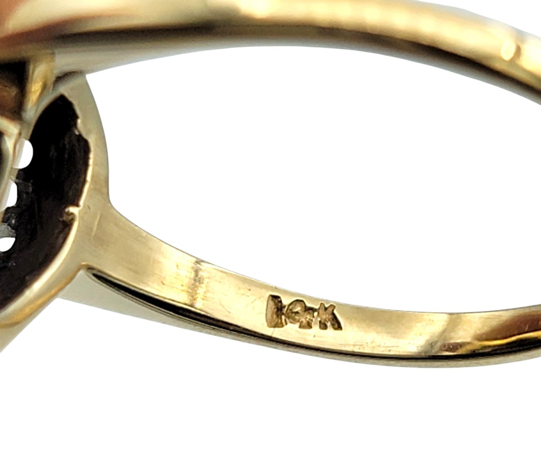 Women's Heart Shaped Amethyst and Diamond Halo Cocktail Ring in 14 Karat Yellow Gold For Sale