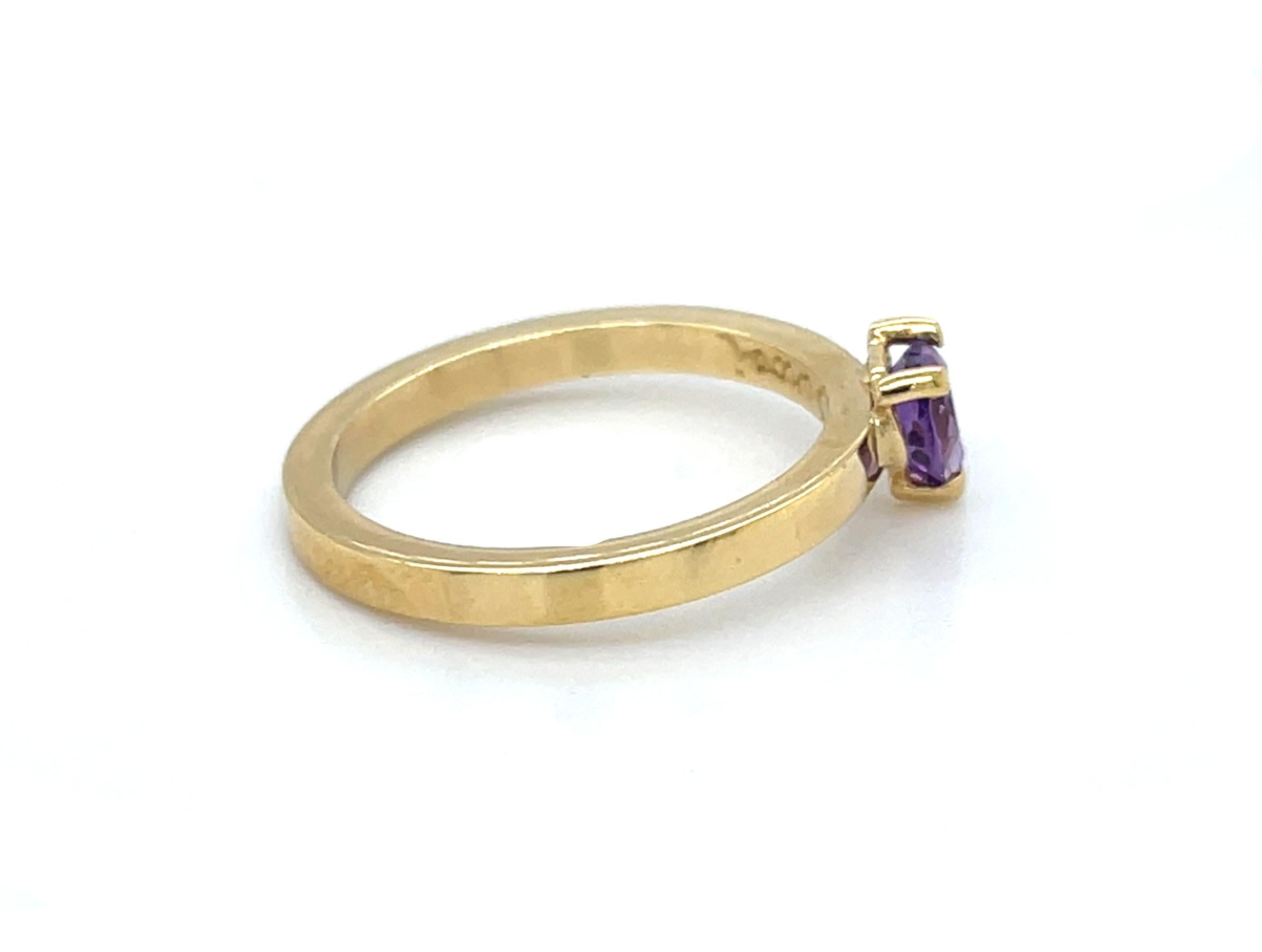 amethyst heart band