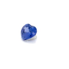 Herzförmiger blauer Saphir Cts 2.11