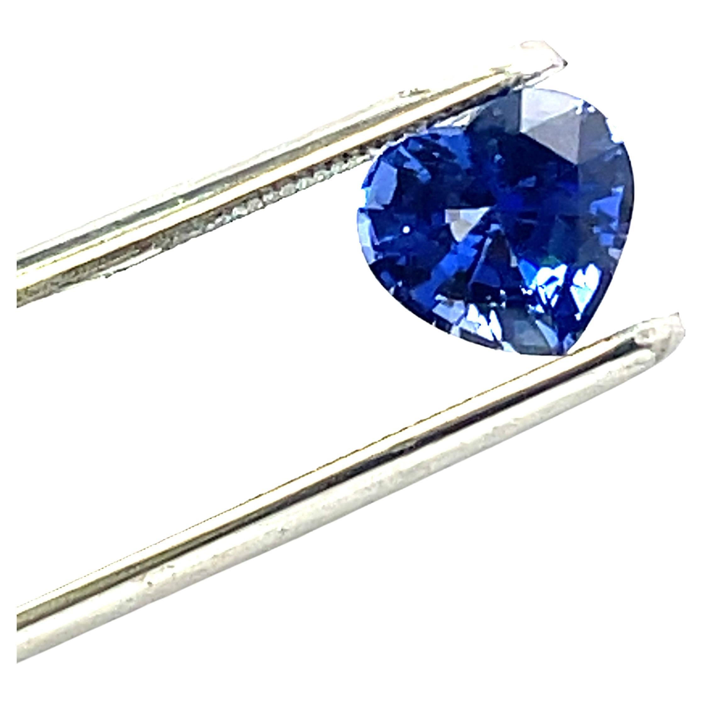Zafiro azul en forma de corazón Cts 2.11 en Nuevo estado para la venta en Hong Kong, HK