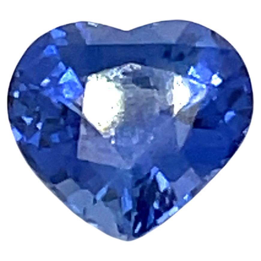 Contemporain Saphir bleu en forme de cœur Cts 2,11 en vente