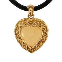 Heart Shaped Diamond Gold Locket