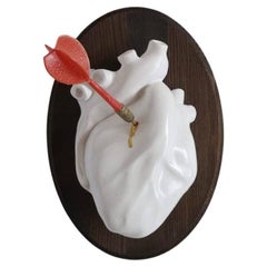 Heart Shaped Frame "Love Arrow", 2022, Handmade in Italy, Anatomical Heart