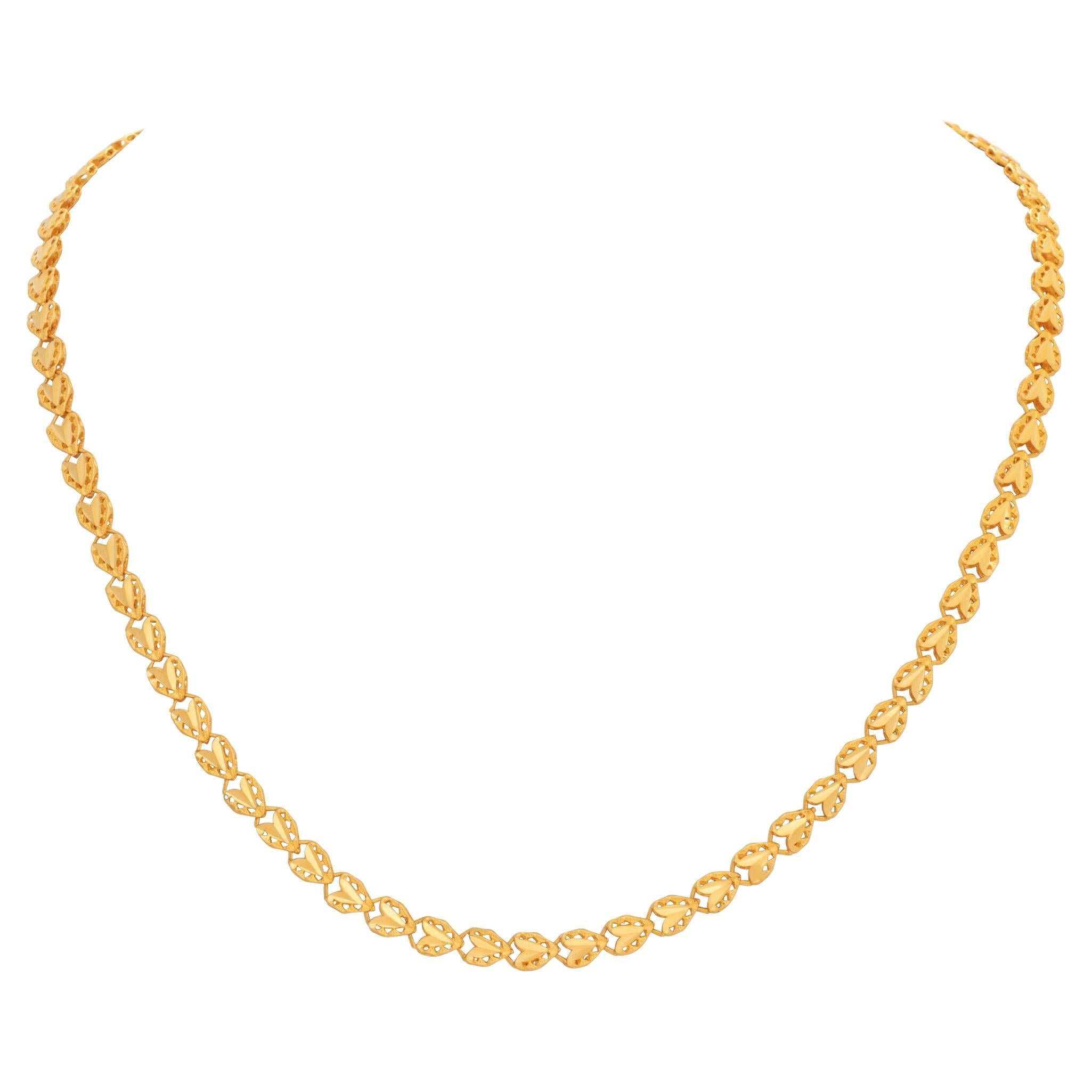 Double Dragon Head Clasp Long Dragon Scale 24k Gold Link Chain Necklace