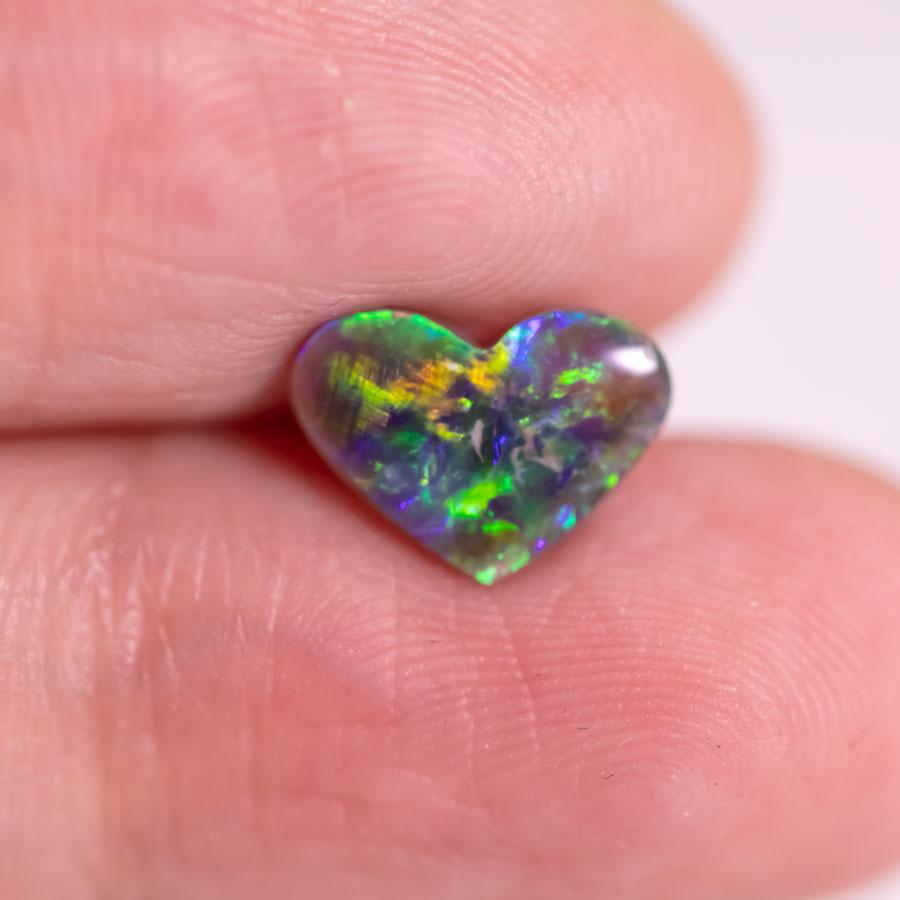 Heart Shaped Natural Australian Black Opal 1.01ct Loose Gemstone Jewelry Making.

Free Domestic USPS First Class Shipping! Free Gift Bag/Box with every order!

Every Opal piece is Unique. We only use high quality Natural Australian Opals ( NO