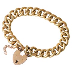 Bracciale con lucchetto a forma di cuore, inizio XX secolo