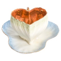Vintage Heart Shaped Porcelain Cup and Saucer