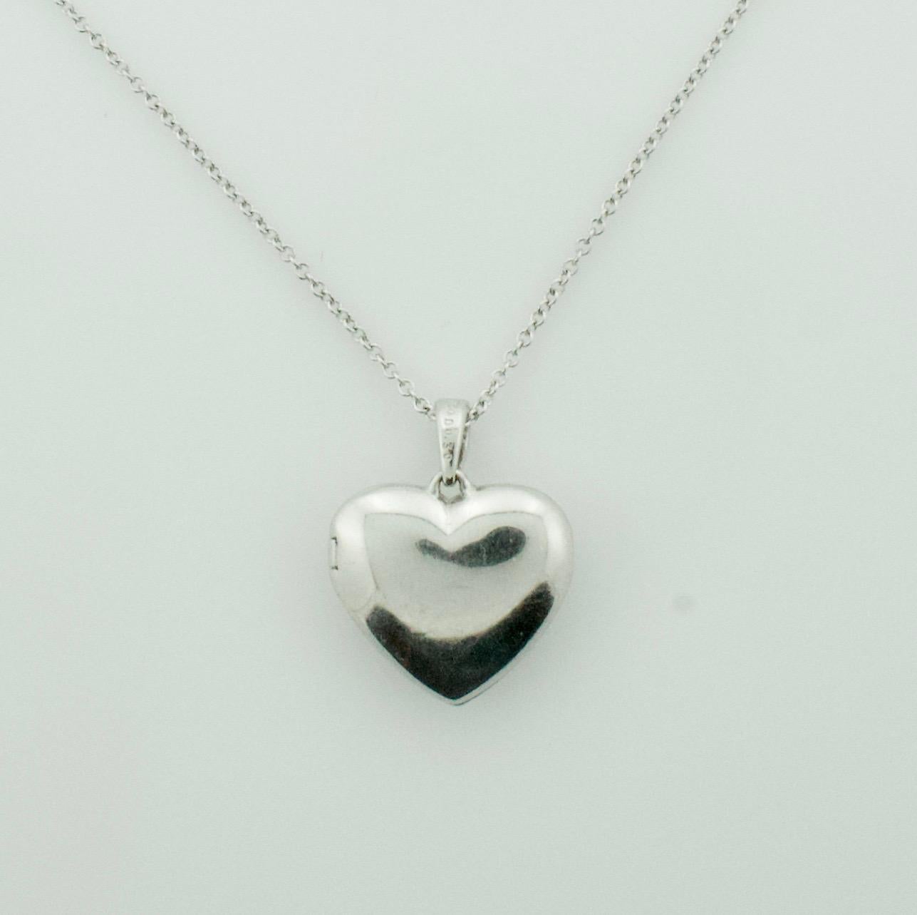 heart shaped diamond locket
