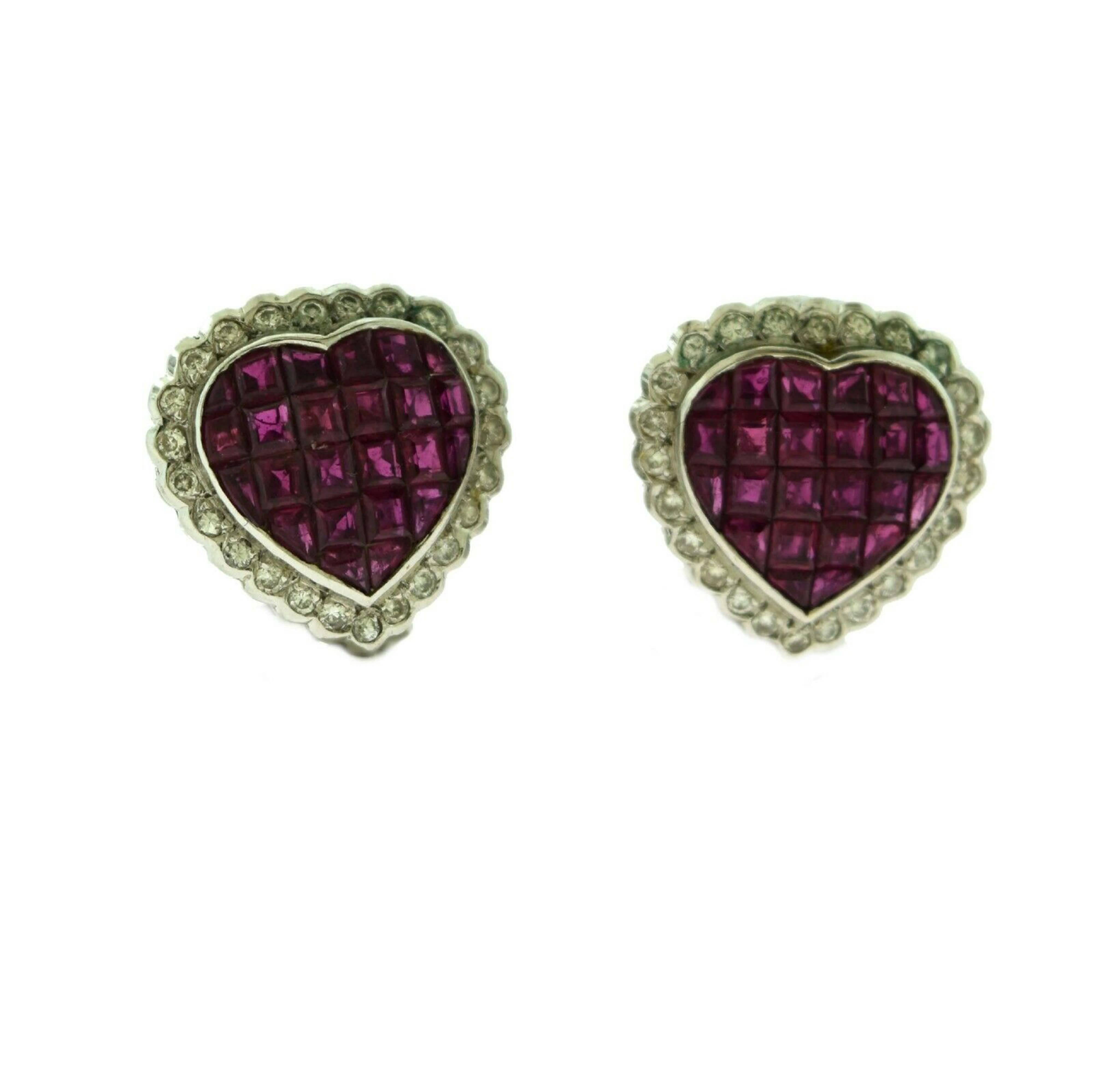 Brilliance Jewels, Miami
Questions? Call Us Anytime!
786,482,8100

Earring Dimensions: 0.5 inches x 0.5 inches

Style: Heart Studs

Metal Type: White Gold

Metal Purity: 18k

Stones: Round Diamonds

                 Emerald Cut Rubies

Diamond