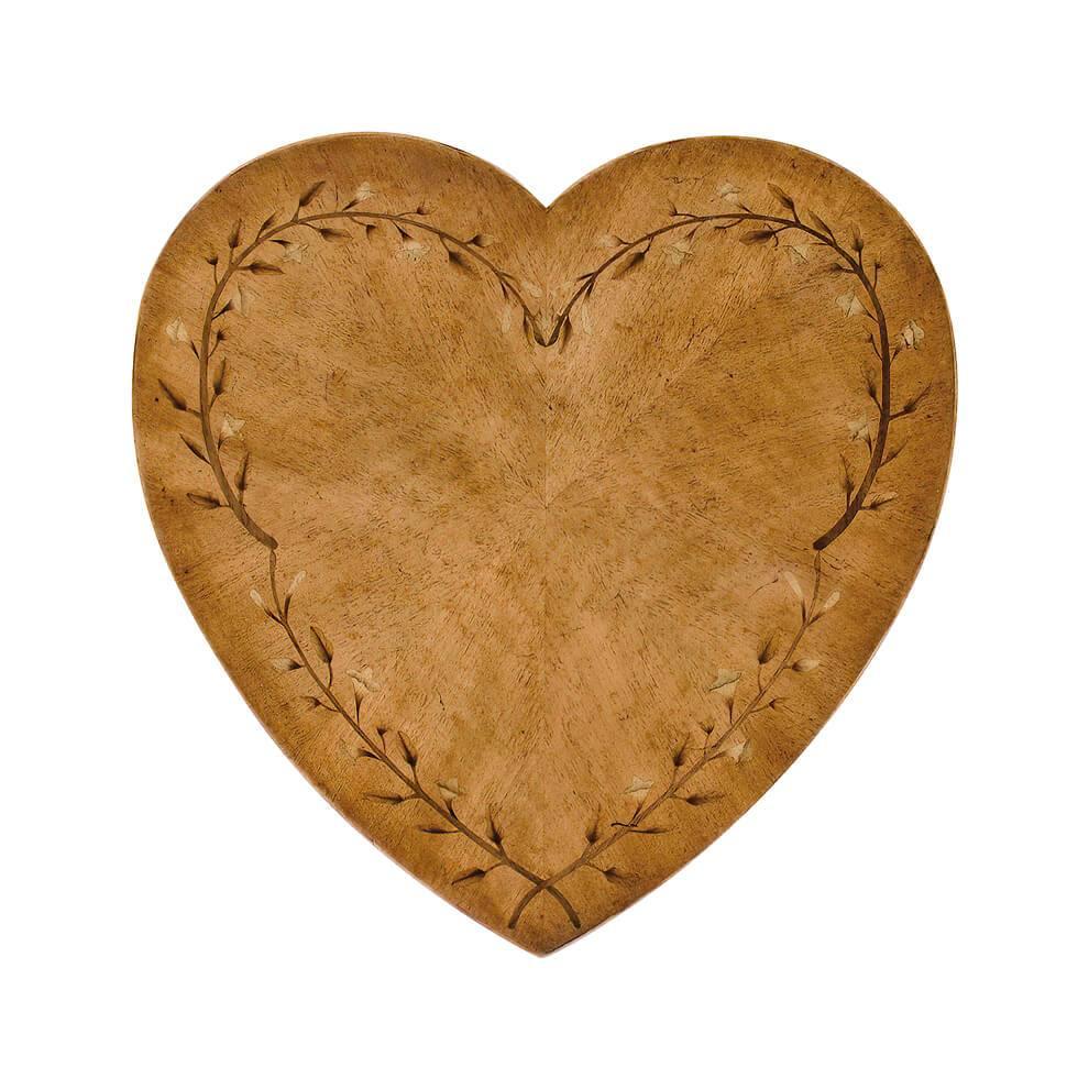 Contemporary Heart Shaped Sheraton Side Table