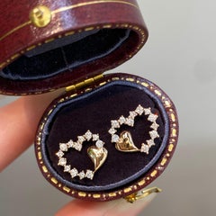 Heart Shaped Studs 925 Sterling Silver Earrings For Women Moissanite Studs Gift.