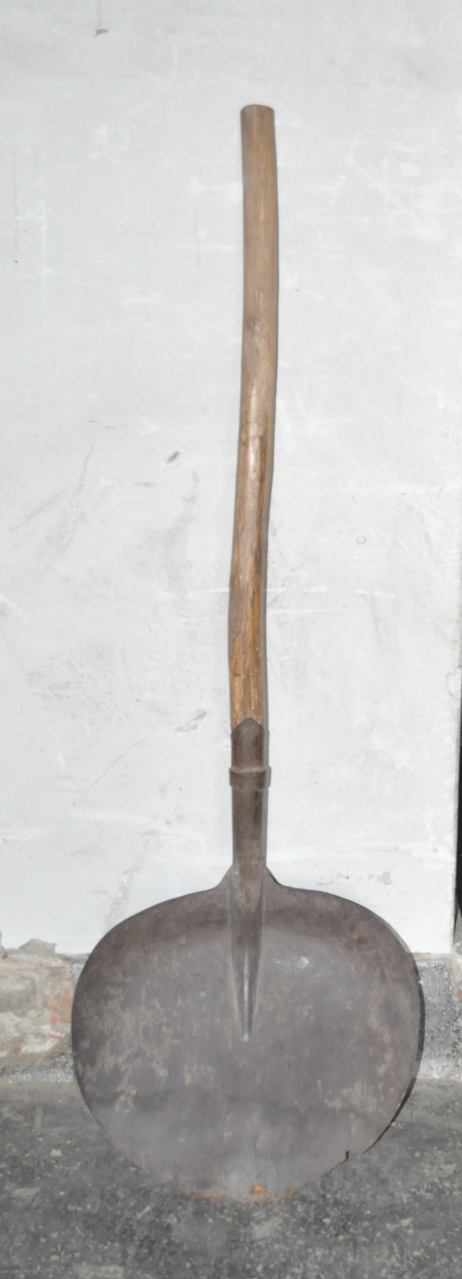 Mid-20th Century Heart Shovel with Original Wooden Handle For Sale