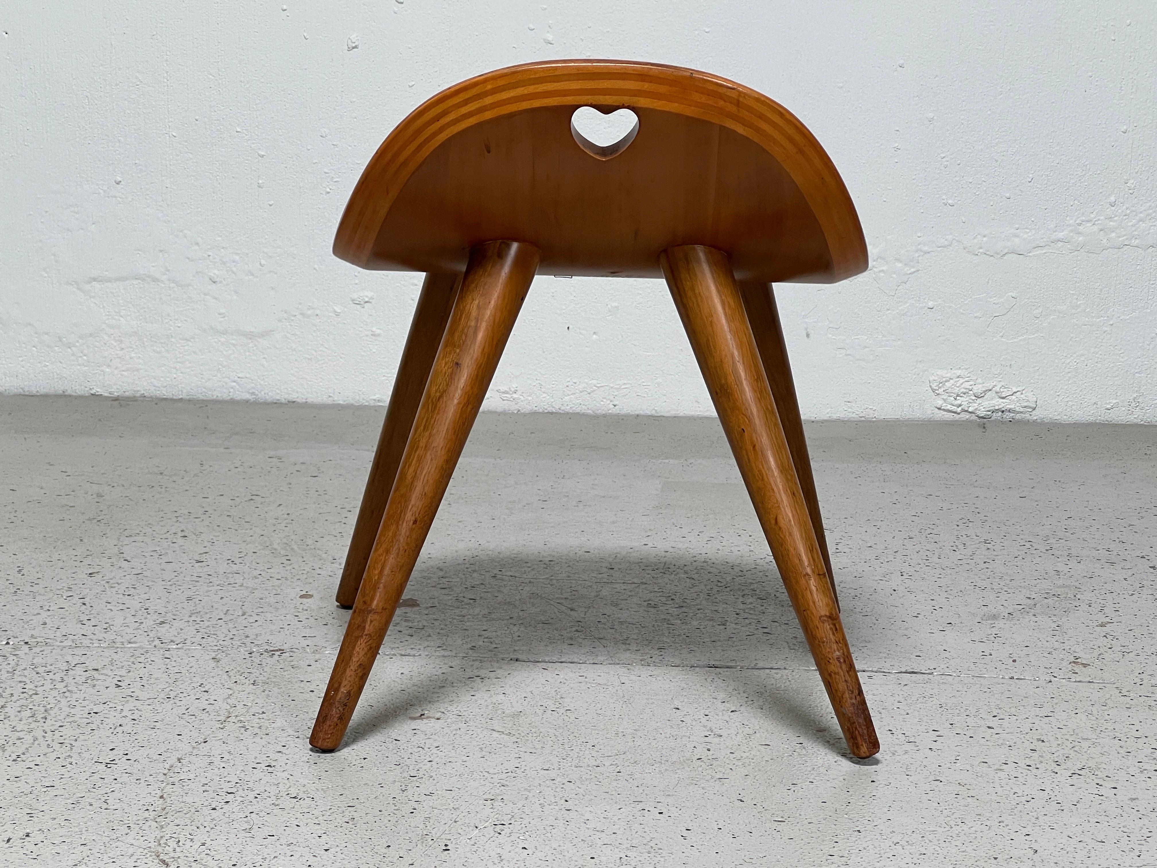 Heart Stool by Edward Wormley for Dunbar For Sale 8