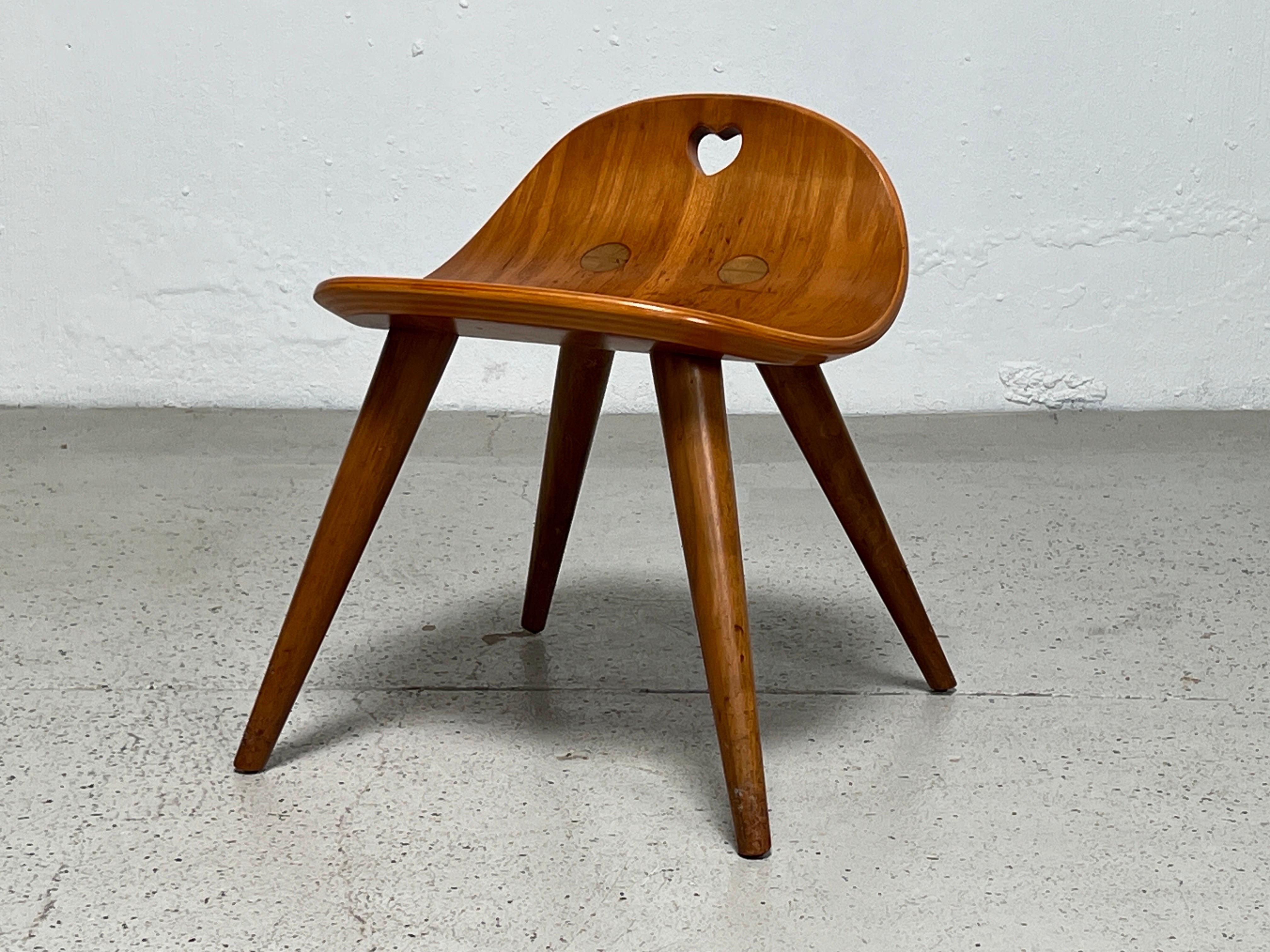 Heart Stool by Edward Wormley for Dunbar 1