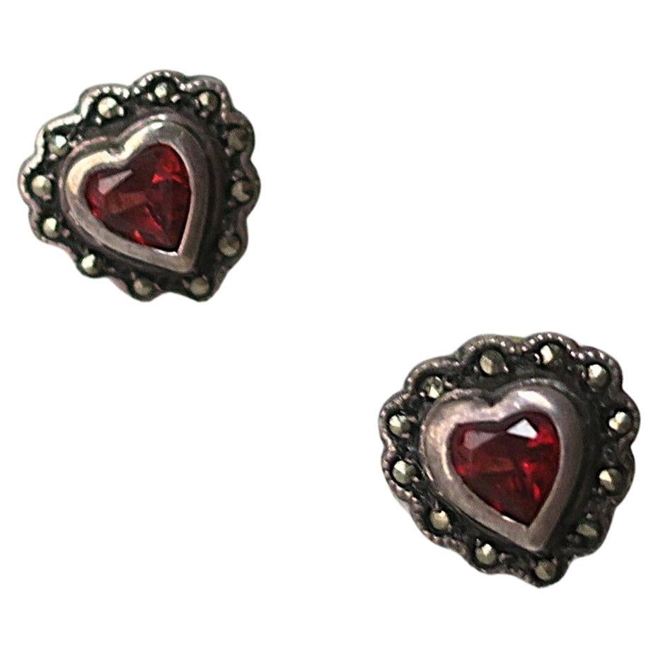 Heart Stud Earrings For Sale