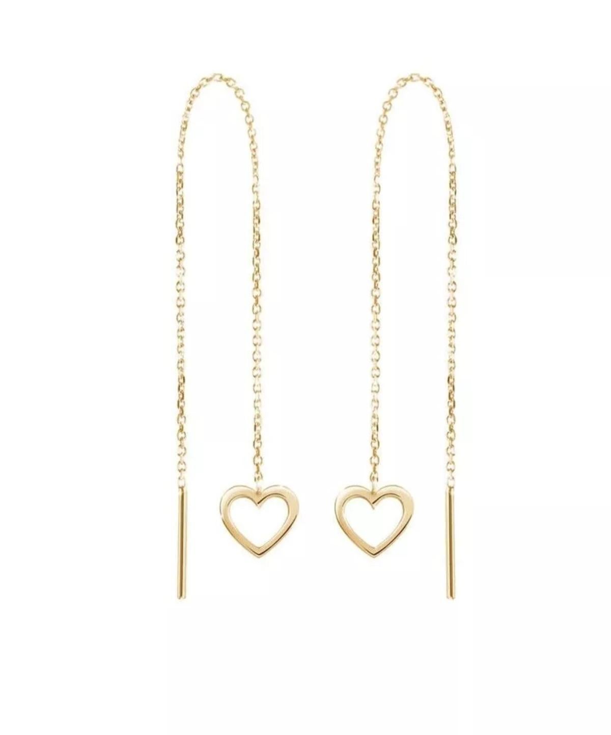 Orecchini a cuore in argento 925 Regalo di Natale. in vendita 6