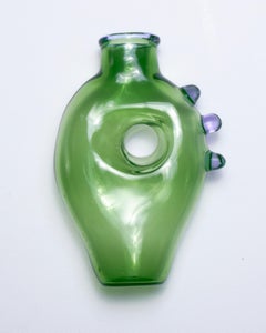"Heart" vase in blown glass