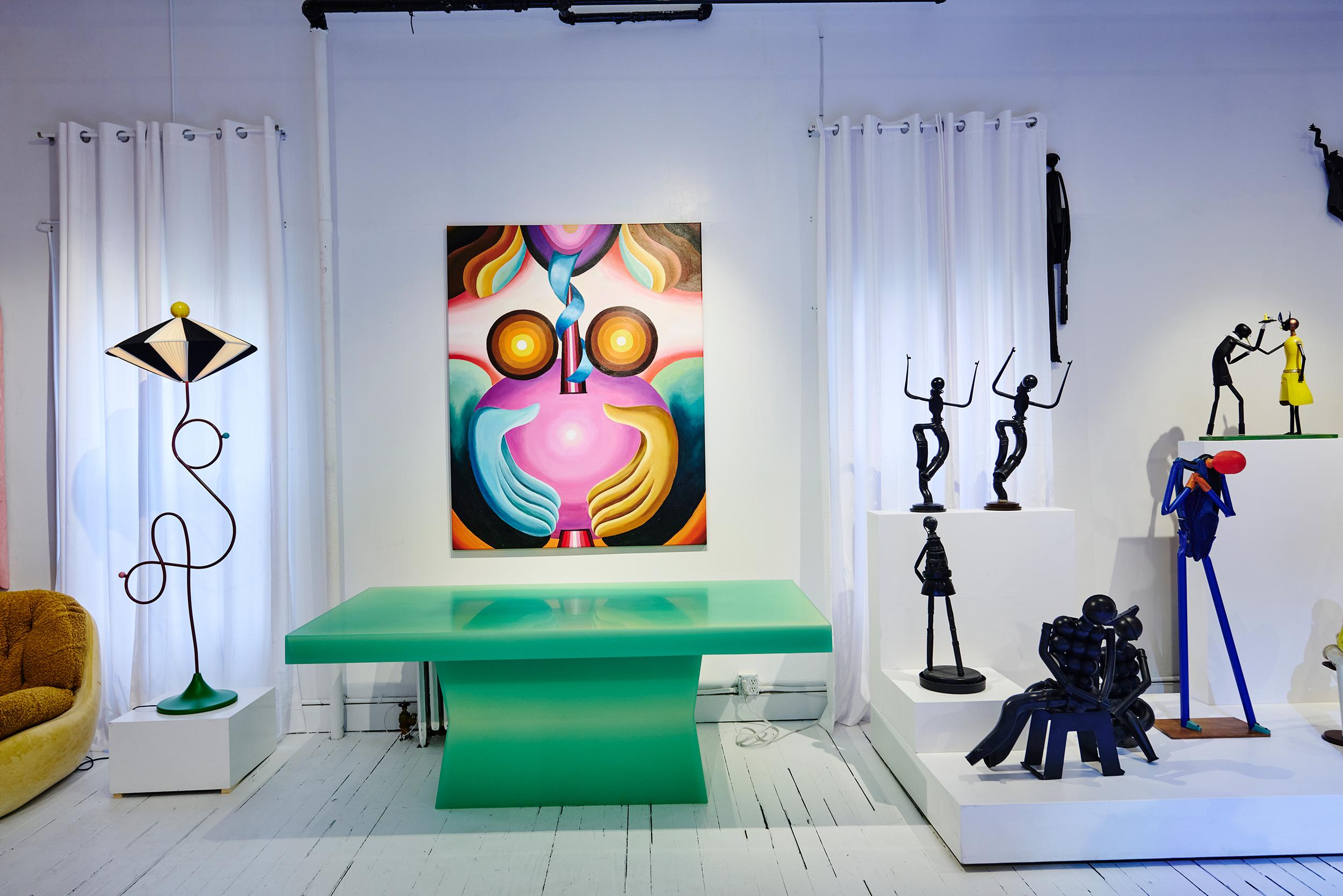Heartfelt Sculpture Plastic Assemblage in Blue & Red 2012 by Jerry Ross Barrish In New Condition For Sale In New York, NY