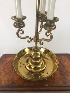 Hearth Warming Copper Shaded Brass Dutch Table Lamp
